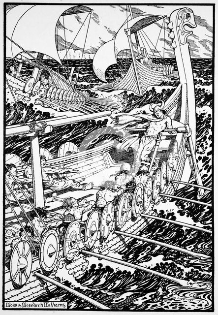 'The Coming of the Northmen', 1913.   Creator: Morris Meredith Williams.