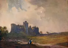 The Coming Storm, Carew Castle c1913 (1914-1915). Artist: William Tatton Winter