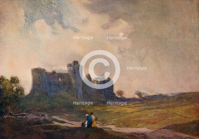 'The Coming Storm, Carew Castle', c1913 (1914-1915). Artist: William Tatton Winter.