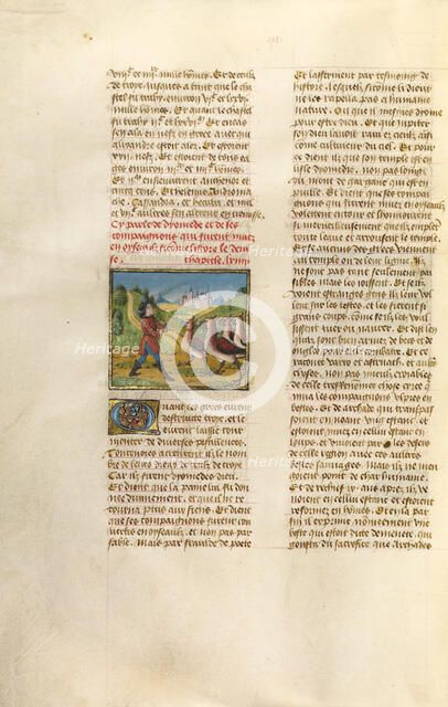 The Companions of Diomedes Changed to Geese; Miroir Historial, about 1475. Creator: Unknown.