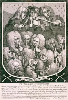 The Company of Undertakers 1736. Artist: William Hogarth