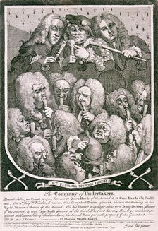 The Company of Undertakers 1736. Artist: William Hogarth