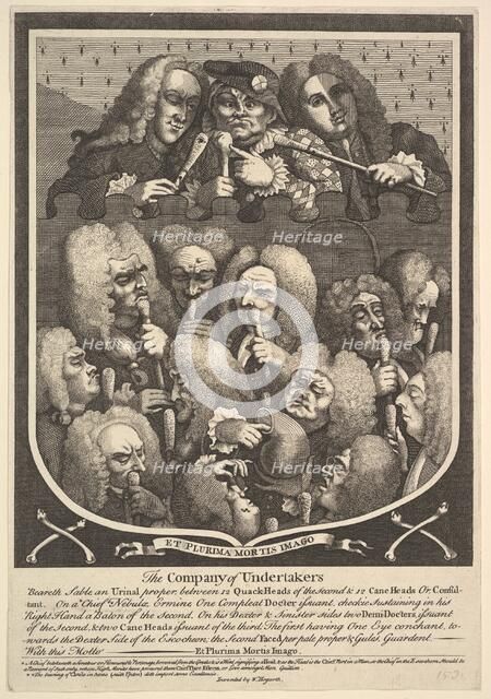 The Company of Undertakers, after 1736. Creator: William Hogarth.