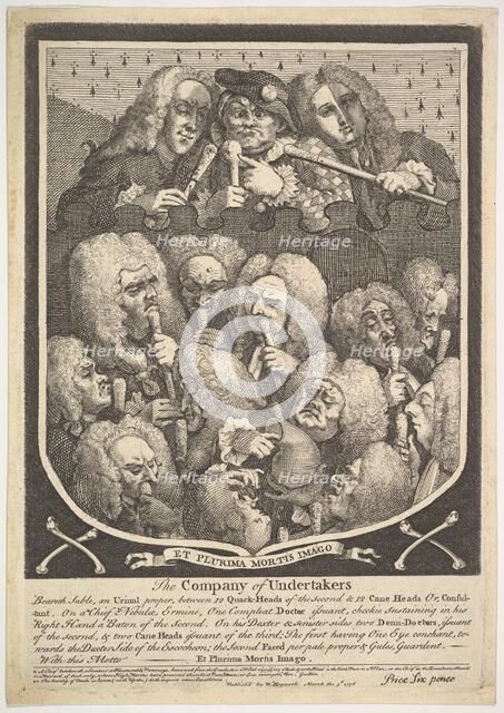The Company of Undertakers, March 3, 1736. Creator: William Hogarth.