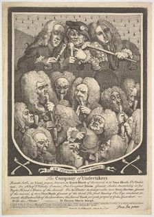 The Company of Undertakers, March 3, 1736. Creator: William Hogarth