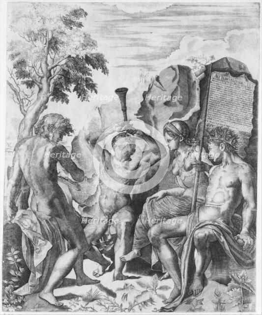 The Competition of Apollo and Marsyas and the Judgment of Midas, 1562. Creator: Giulio Sanuto.