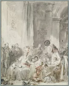 The Competition/Children's Scene: Contest or Instruction in Reading, c1780-1785. Creator: Jean-Honore Fragonard