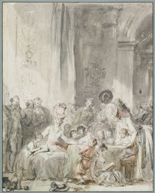 The Competition/Children's Scene: Contest or Instruction in Reading, c1780-1785. Creator: Jean-Honore Fragonard