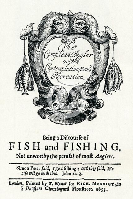 'The Compleat Angler or the Contemplative Man's Recreation', c1653. Artist: Unknown.