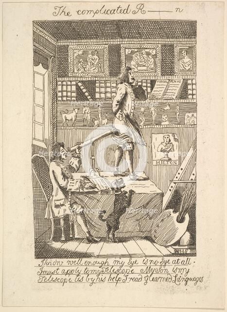 The Complicated R_____n, 1794 (?). Creator: Probably etched by Richard Livesay (British, 1753-1823 Southsea).