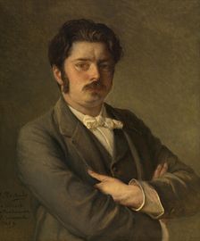 The Composer Albert De Vleeshouwer, 1889. Creator: Jean Francois Portaels