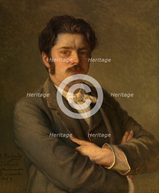 The Composer Albert De Vleeshouwer, 1889. Creator: Jean Francois Portaels.