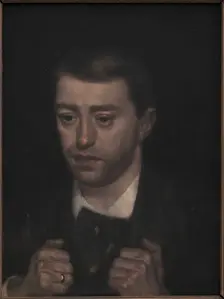 The Composer Fini Henriques, 1894-1898. Creator: Vilhelm Hammershøi