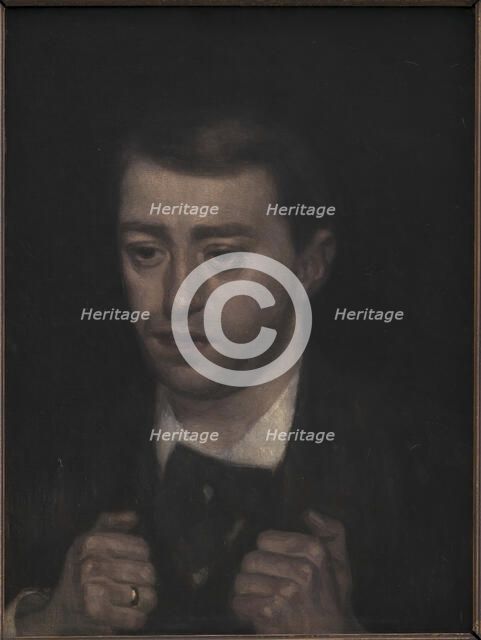 The Composer Fini Henriques, 1894-1898. Creator: Vilhelm Hammershøi.