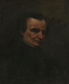 The Composer Hector Berlioz, probably 1850. Creator: Gustave Courbet