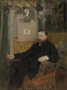 The Composer Peter Benoit, 1883. Creator: Jan Van Beers