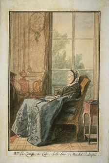 The Comtesse de Cossé in a Salon, after 1768. Creator: Unknown