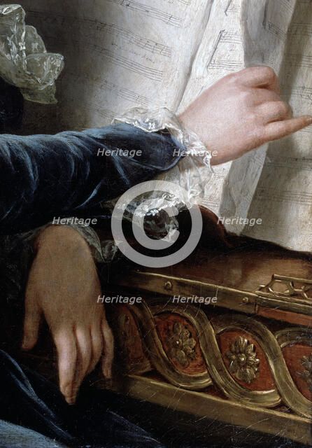 'The Comtesse de Selve Making Music', detail, 1787.  Artist: Adélaïde Labille-Guiard