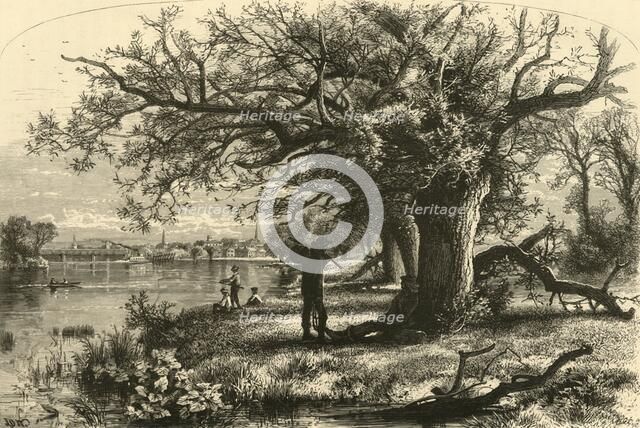 'The Connecticut, above Middletown', 1874.  Creator: James L. Langridge.