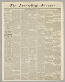 The Connecticut Courant, Vol. LXXXVII, No. 4461, July 20, 1850. Creator: Unknown