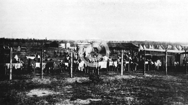 'The concentration camp at Frith Hill, Camberley', 1914, (1915). Artist: Unknown.