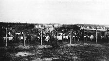 The concentration camp at Frith Hill, Camberley 1914, (1915)