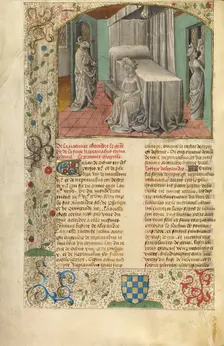 The Conception of Alexander the Great; Miroir Historial, about 1475. Creator: Unknown