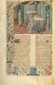 The Conception of Alexander the Great; Miroir Historial, about 1475. Creator: Unknown