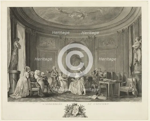 The Concert, 1784. Creator: François Nicolas Barthélemy Dequevauviller.