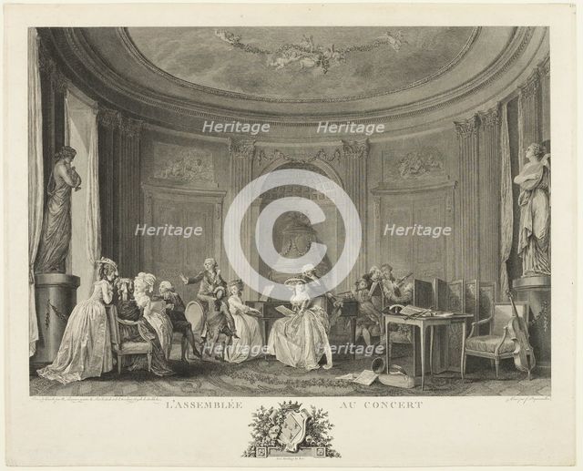 The Concert, 1784. Creator: François Nicolas Barthélemy Dequevauviller.