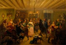 The Concert at Tre Byttor (The Three Barrels tavern in Stockholm's Djurgården Park)..., 1860. Creator: Vilhelm Wallander