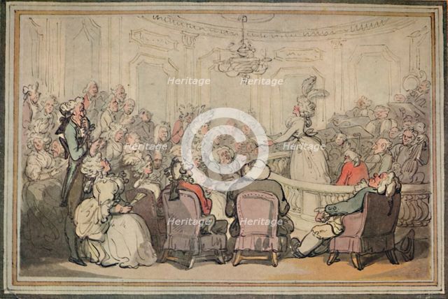 'The Concert. From Matthew Bramble's Trip to Bath.', c1780-1820, (1923). Artist: Thomas Rowlandson.