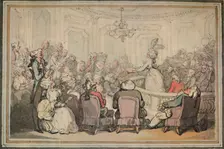 The Concert. From Matthew Bramble's Trip to Bath. c1780-1820, (1923). Artist: Thomas Rowlandson