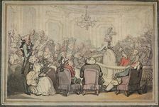 The Concert. From Matthew Bramble's Trip to Bath. c1780-1820, (1923). Artist: Thomas Rowlandson