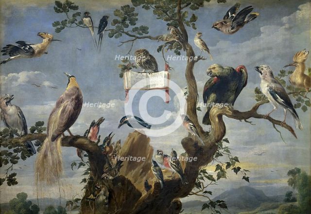 The Concert of Birds, between 1628 and 1629. Creator: Frans Snyders.
