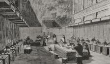 The conclave for the election of Pope Leo XIII, Rome, 1878. Creator: Unknown