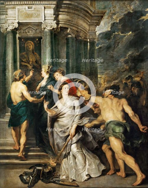 The conclusion of peace in Angers (The Marie de' Medici Cycle). Artist: Rubens, Pieter Paul (1577-1640)