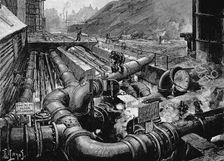 The condensers at the South Metropolitan Gas Company's works, East Greenwich, London, 1891