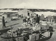 The Condition of Affairs A Week After Landing 1911, (1913). Artist: Herbert Ponting