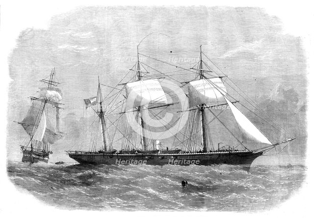 The Confederate sloop-of-war "290" or Alabama, leaving the merchant-ship Tonowanda, 1862. Creator: Unknown.