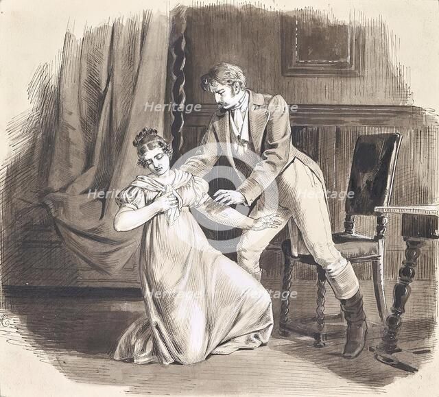 The confession, around 1890. Creator: Joseph Eugen Horwarter.