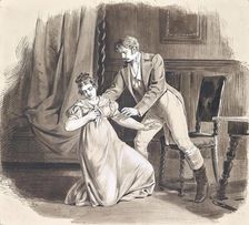 The confession, around 1890. Creator: Joseph Eugen Horwarter