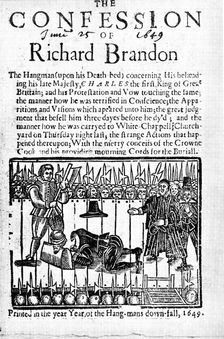 The Confession of Richard Brandon 1649