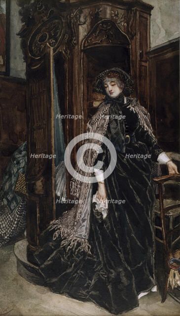 The Confessional, 1867. Creator: James Tissot.