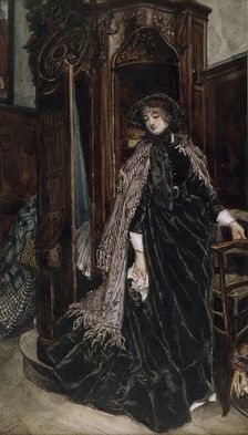 The Confessional, 1867. Creator: James Tissot