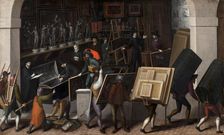 The Confiscation of the Contents of a Painter's Studio, ca 1590. Creator: Bunel, François, the Younger (1552-1599)