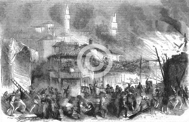 'The Conflagration at Varna', 1854. Creator: Unknown.