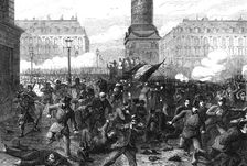 The Conflict in Paris: massacre in the Place Vendôme, 1871. Creator: Unknown