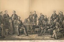 The Congress of Paris in 1856 1907. Artist: Auguste Blanchard