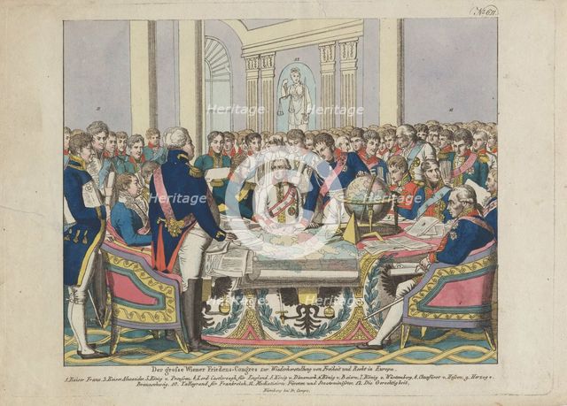 The Congress of Vienna. Artist: Campe, August Friedrich Andreas (1777-1846)